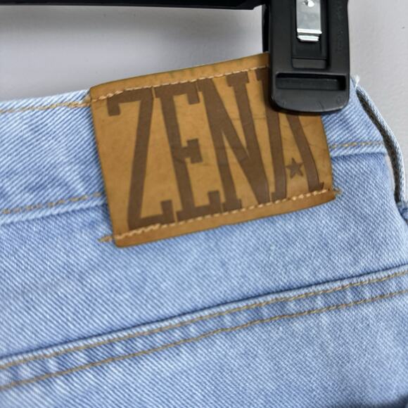 Vintage Zena Jean Shorts Women's Size 14 Denim Patchwork High Waist Mom Cotton - Picture 9 of 13